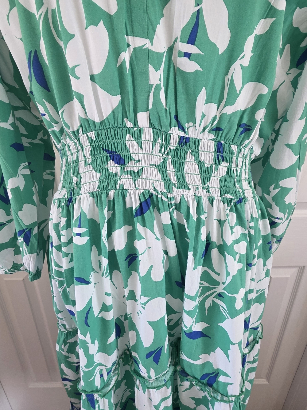 Southern Tide Green and Blue Floral Dress - Picture 8 of 13